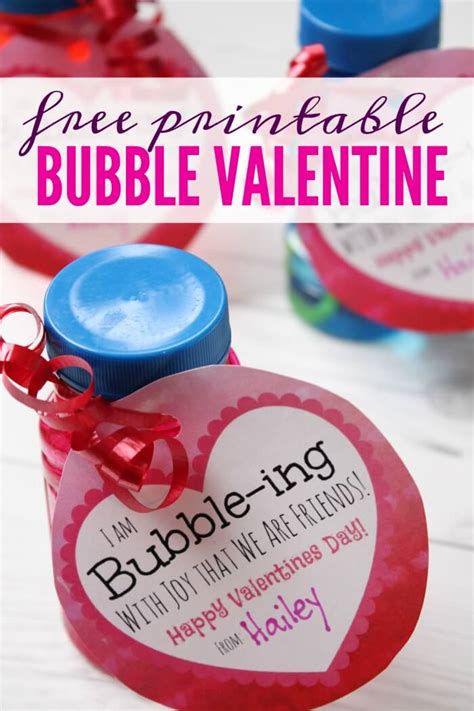 Bubble Valentine Printable